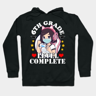 6th Grade Graduation Girl Loves Anime Gaming Girls Hoodie